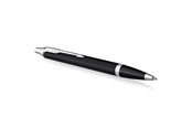 Przybory do pisania i rysowania - Parker IM Ballpoint Pen | Matte Black with Chrome Trim | Medium Point with Blue Ink Refill | Gift Box - 2143632