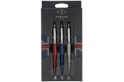 Przybory do pisania i rysowania - Parker Jotter London Trio Discovery Pack: Ballpoint Pen (Royal Blue) Gel Pen (Red Kensington) & Mechanical Pencil (Stainless Steel) - 2032740