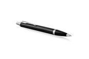 Przybory do pisania i rysowania - Parker IM Ballpoint Pen | Black Lacquer with Chrome Trim | Medium Point Blue Ink | Gift Box - 1931665