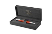 Przybory do pisania i rysowania - Parker Duofold Ballpoint Pen | Classic Big Red Vintage | Medium Point Black Ink Refill | Premium Gift Box - 1931379