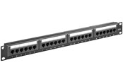 Kabel sieciowy - Pro CAT 6 19 inch (48.3 cm) Patch Panel 24 Port blac - 4040849938665