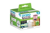 Papier, papier fotograficzny i etykiety - DYMO ® LabelWriter Durable 25mm X 89mm Shelving Labels (White) 2 Rolls X 350 Labels - 2112285