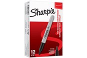 Przybory do pisania i rysowania - Sharpie Permanent Markers | Fine Point | Black | 12 Count - S0810930