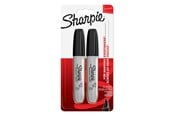 Przybory do pisania i rysowania - Sharpie Permanent Markers | Chisel Tip | Black | 2 Count - 1986195