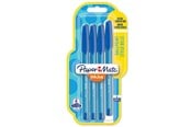 Przybory do pisania i rysowania - Paper Mate InkJoy 100ST Ballpoint Pens | Medium Point (1.0mm) | Blue | 4 Count - 1956711