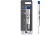 Przybory do pisania i rysowania - Parker Ballpoint Pen Refills | Medium Point | Blue QUINKflow Ink | 3 Count - 2119152