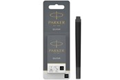 Przybory do pisania i rysowania - Parker Fountain Pen Ink Refill Cartridges | Long | Black QUINK Ink | 5 Count (Blister) - 1950402