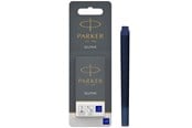 Przybory do pisania i rysowania - Parker Fountain Pen Ink Refill Cartridges | Long | Blue QUINK Ink | 5 Count (Blister) - 1950403
