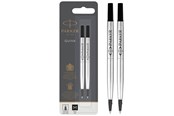 Przybory do pisania i rysowania - Parker Rollerball Pen Refills | Medium Point | Black QUINK Ink | 2 Count - 1950325