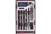 Przybory do pisania i rysowania - Rotring Isograph Technical Pen Master Set | 3 Fineliners (0.10mm 0.30mm 0.50mm) Mechanical Pencil (0.5mm) Compass & Accessories | 10-Piece Set in Case - S0699420