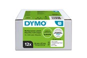 Papier, papier fotograficzny i etykiety - DYMO ® LabelWriter 32mm X 57mm Multi-purpose Labels (White Removable) 12 Rolls X 1000 Labels - 2093095