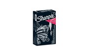 Przybory do pisania i rysowania - Sharpie Metallic Permanent Markers | Fine Point | Silver | 12 Count - 1891063