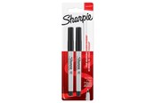 Przybory do pisania i rysowania - Sharpie Permanent Markers | Ultra-Fine Point | Black | 2 Count - 1985878