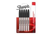 Przybory do pisania i rysowania - Sharpie Permanent Markers | Fine Point | Black | 5 Count - 1986051