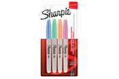 Przybory do pisania i rysowania - Sharpie Permanent Markers | Fine Point |Pastel Colours | 4 Count - 2065402