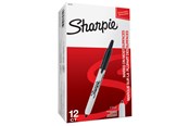 Przybory do pisania i rysowania - Sharpie Retractable Permanent Markers | Fine Point | Black | 12 Count - S0810840