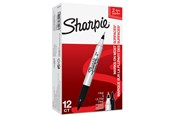 Przybory do pisania i rysowania - Sharpie Marker  TwinTip EF/F black 12 Count - S0811100