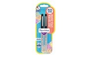 Przybory do pisania i rysowania - Paper Mate Flair Felt Tip Pens | Ultra-Fine Point (0.4mm) | Black Ink | 2 Count - 2027080