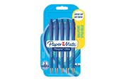 Przybory do pisania i rysowania - Paper Mate Flexgrip Ultra Retractable Ballpoint Pens | Medium Point (1.0mm) | Blue | 5 Count - 2027755