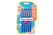 Przybory do pisania i rysowania - Paper Mate Flair Felt Tip Pens | Medium Point (0.7mm) | Blue | 5 Count - 2028647