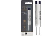 Przybory do pisania i rysowania - Parker Ballpoint Pen Refills |  Medium Point | Black QUINKflow Ink | 2 Count - S0909560