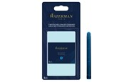 Przybory do pisania i rysowania - Waterman Fountain Pen Ink Cartridges | Long | Serenity Blue | 8 Count | Blister Pack - S0713021