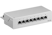 Kabel sieciowy - Pro CAT 6a Mini/Desktop Patch Panel 8 Port grey - ST - Szary - 4040849620638