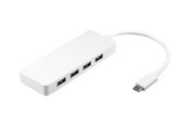 USB hub - Goobay Multiport Adapter USB hub - 4 - USB 3.2 - Biały - 44770