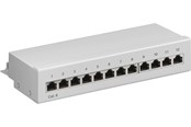 Kabel sieciowy - Pro CAT 6 Mini/Desktop Patch Panel 12 Port grey - Szary - 4040849693069