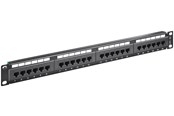 Kabel sieciowy - Pro CAT 5e 19 inch (48.3 cm) Patch Panel 24 Port UTP - Czarny - 0.4m - 4040849938658