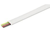 Kabel sieciowy - Pro Telephone flat cables 4-core 100 m reel AWG 28. - Biały - 100m - 4040849933059