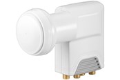 Akcesoria (mocowania, gniazda itp.) - Goobay Universal Quattro LNB white-grey - Digital SAT-LN - 4040849672712