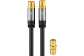Kabel antenowy, zlacze - Pro TV antenna cable (135 dB) 4x shielded 10 m - 4040849703898