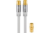 Kabel antenowy, zlacze - Pro TV antenna cable (135 dB) 4x shielded 10 m - 4040849703256