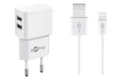 Kable - rózne - Pro Dual Apple Lightning charger set 2.4 A - 44979
