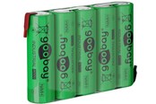 Bateria - Pro 5x AA (Mignon) - 2100 mAh green - Solder tail (Z) - 4040849555824