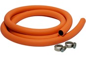 Grill i akcesoria grillowe - cozze ® hose for regulator 2.0 m & 2 x clamps for hose connection - 90147
