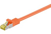 Kabel sieciowy - Pro RJ45 patch cord CAT 6A S/FTP (PiMF) 500 MHz with CAT 7 raw cable orange - Pomarańczowy - 7.5m - 4040849916335