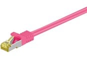 Kabel sieciowy - Pro RJ45 patch cord CAT 6A S/FTP (PiMF) 500 MHz with CAT 7 raw cable magenta - Różowy - 7.5m - 4040849916328
