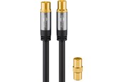 Kabel antenowy, zlacze - Pro TV antenna cable (135 dB) 4x shielded 5 m - 4040849703843