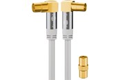 Kabel antenowy, złącze - Pro TV antenna cable (135 dB) 4x shielded  3 m - 4040849704208