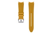 Telefon - Inne akcesoria - Samsung Watch Strap Hybrid Leather Band 20mm M/L - Mustard - ET-SHR89LYEGEU