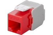 Akcesoria sieciowe - Pro Keystone module RJ45 CAT 6A UTP red - 4040849906893