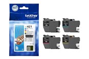 Tusz, toner i material eksploatacyjny - Brother LC 421VAL 4-Pack Ink Black/Yellow/Cyan/Magenta - LC421VAL