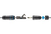 Kabel sieciowy - Pro Outdoor (IP68) LAN cable connector CAT 6A UTP unshielded - Czarny - 4040849444166