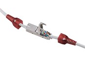Kabel sieciowy - Pro Toolless cable connector CAT 6 STP shielded - Czerwony - 4040849795770