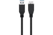 Kabel USB - Pro USB-A <-> USB Micro-B 3.0 - 1.8m - Czarny - 4040849660269