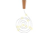 Lampy - Goobay 3 x 10 LED bottle light chain incl. timer silver - 4040849578663