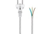 Adapter Sieciowy  (karta sieciowa, serwer druku, itp.) - Pro Heat-resistant safety plug cord for assembly 3 m white-silver - 4040849505041