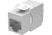 Kabel sieciowy - Pro Keystone module RJ45 CAT 6A STP slim-line - Srebrny - 0cm - 4040849794483